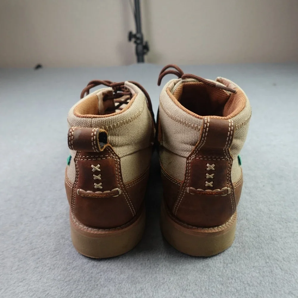 Twisted X Boots Mens 9.5 Tan Brown Casual Driving Moc Chukka EcoTWX
